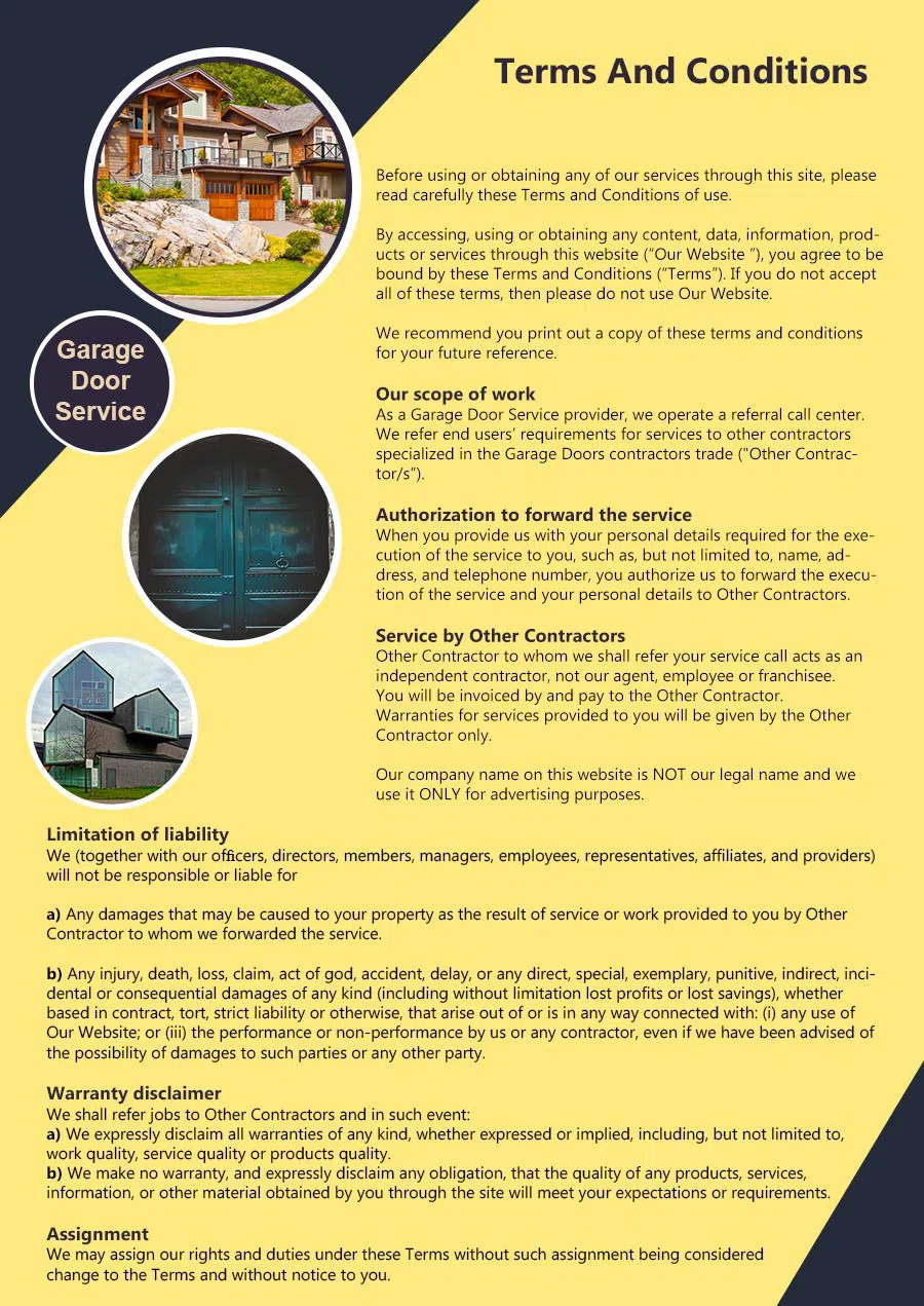 Elite Garage Door Service Greenville, RI 401-308-3242 - terms6